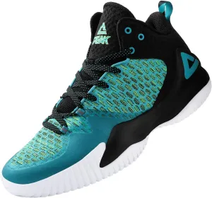 PEAK High Top Mens Basketball Shoes Streetball Master Breathable Outdoor Sneakers Cushioning Shoes for Fitness
