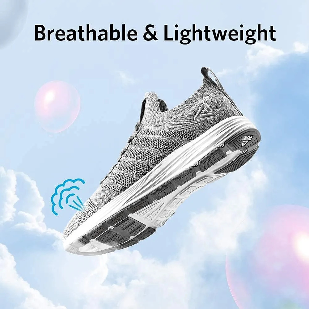 PEAK Womens Lightweight Walking Shoes - Comfortable Slip-on Sneakers for Running, Tennis, Gym, Casual Workout