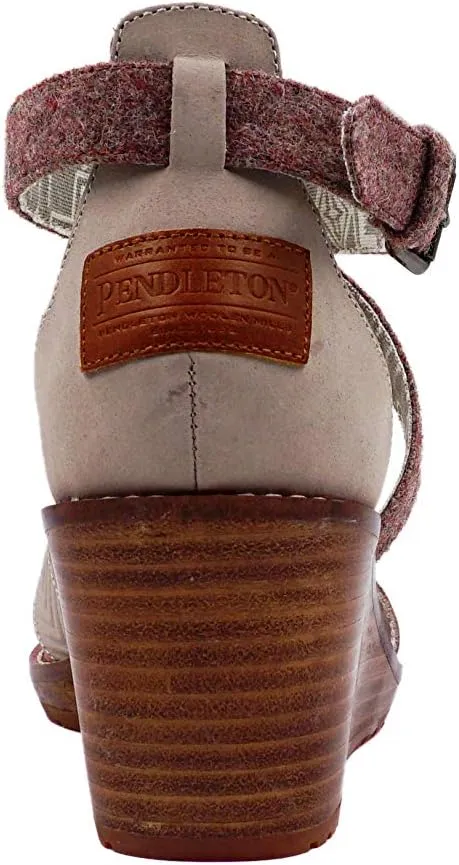 Pendleton Women's Baylands Wedge Waterproof Leather and Pendleton Wool