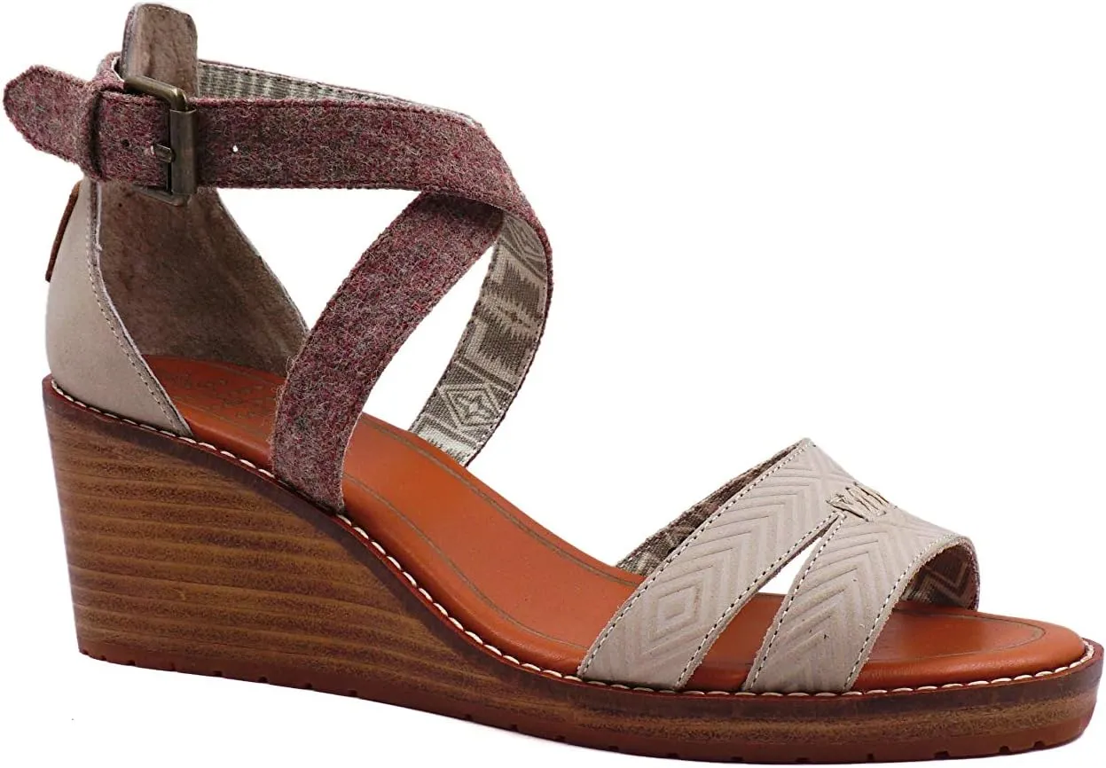 Pendleton Women's Baylands Wedge Waterproof Leather and Pendleton Wool