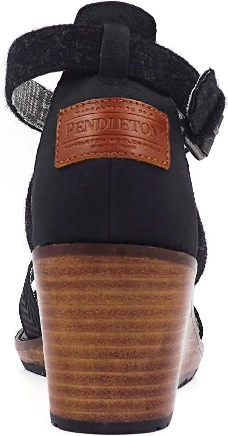 Pendleton Women's Baylands Wedge Waterproof Leather and Pendleton Wool