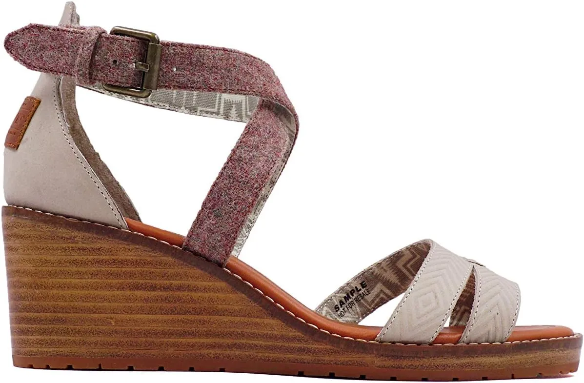 Pendleton Women's Baylands Wedge Waterproof Leather and Pendleton Wool