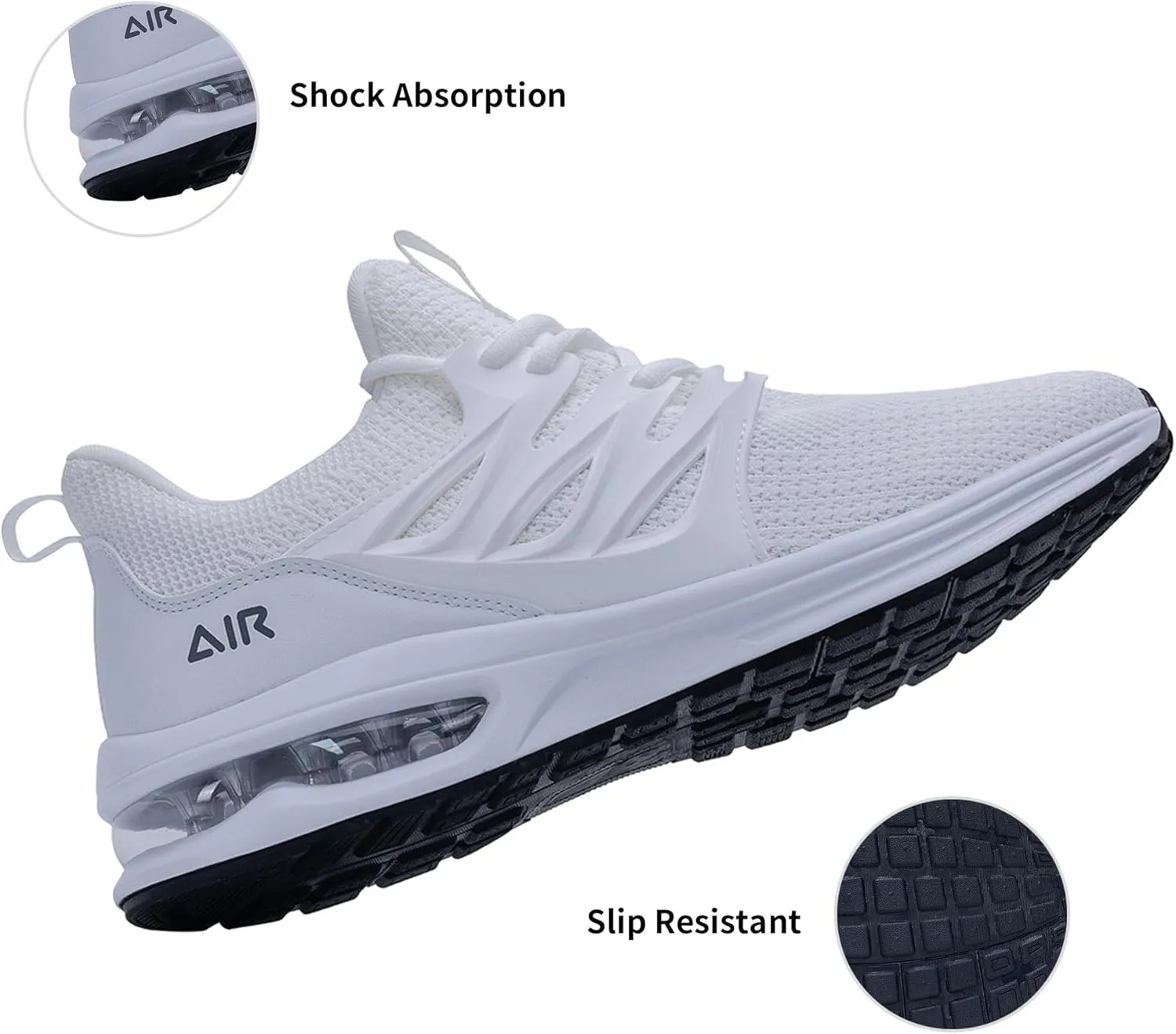 PERSOUL Mens Air Running Shoes Athletic Tennis Sneakers Lightweight Breathable Workout Gym Jogging Sport Shoes for Men Size7-13
