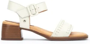 PIKOLINOS Heeled Sandals Leather Oliva for Woman