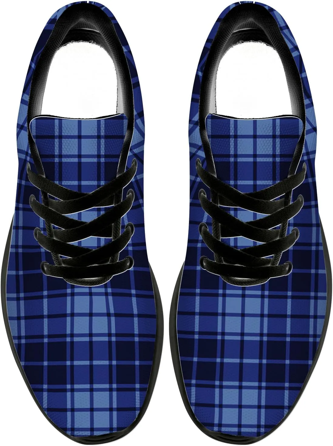 Plaid Shoes for Women Men Running Shoes Plaid Sneakers Gifts for Women Men