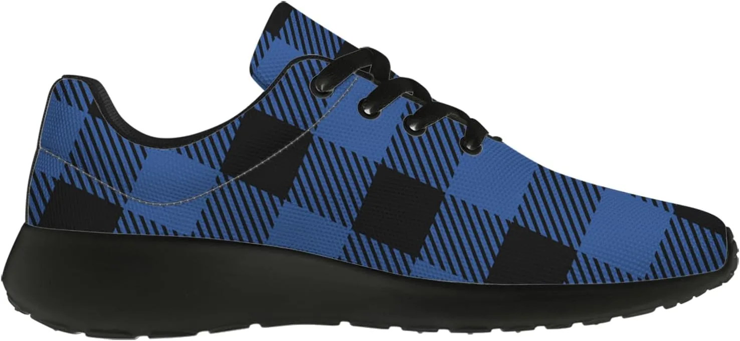 Plaid Shoes for Women Men Running Shoes Plaid Sneakers Gifts for Women Men