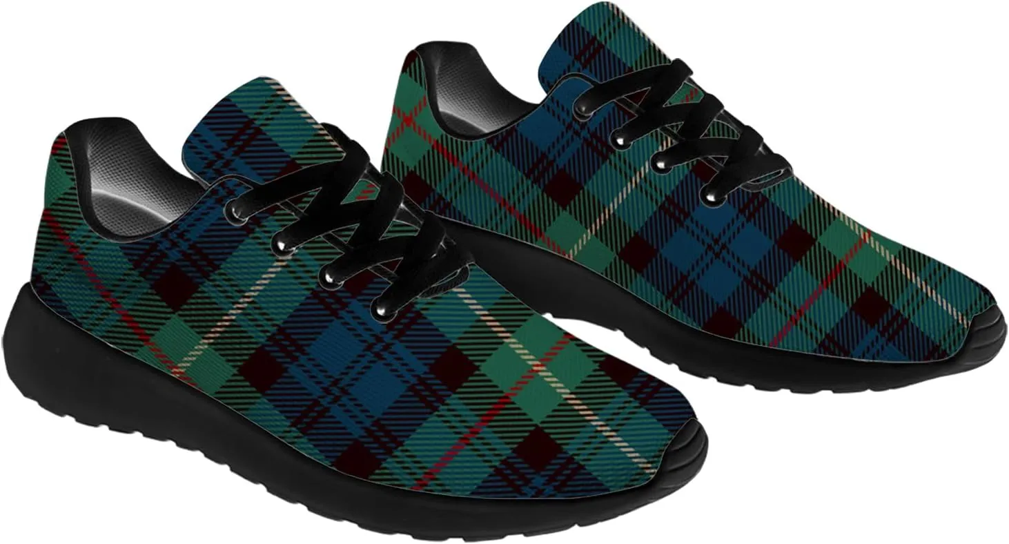 Plaid Shoes for Women Men Running Shoes Plaid Sneakers Gifts for Women Men