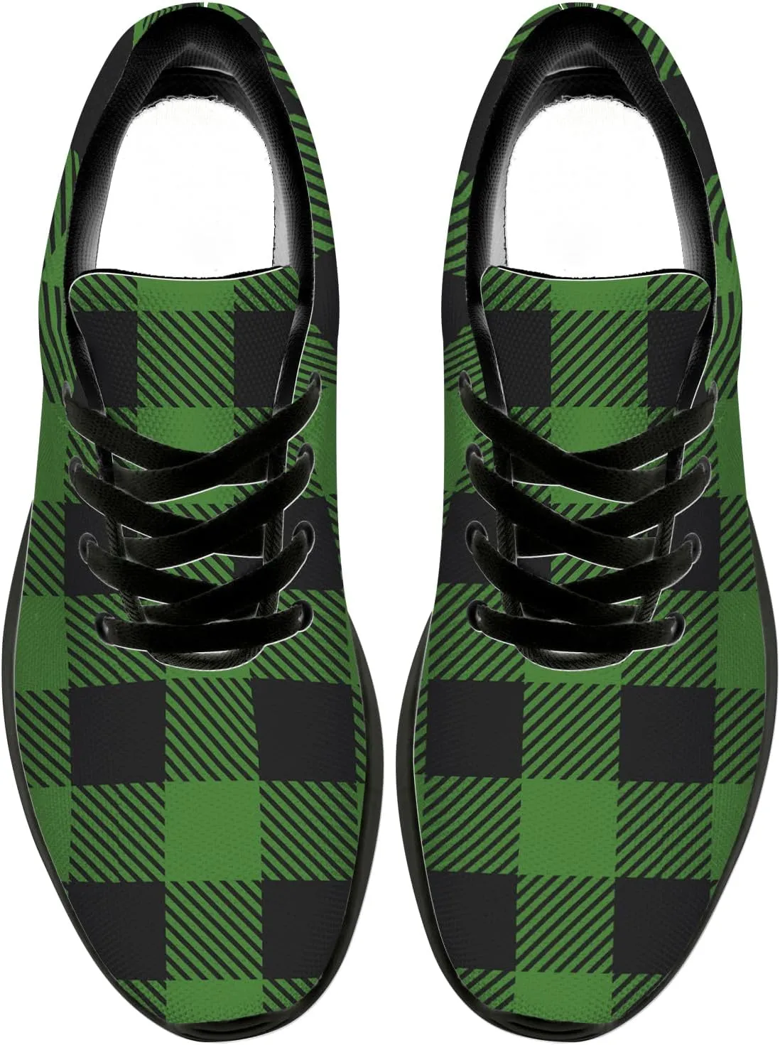 Plaid Shoes for Women Men Running Shoes Plaid Sneakers Gifts for Women Men