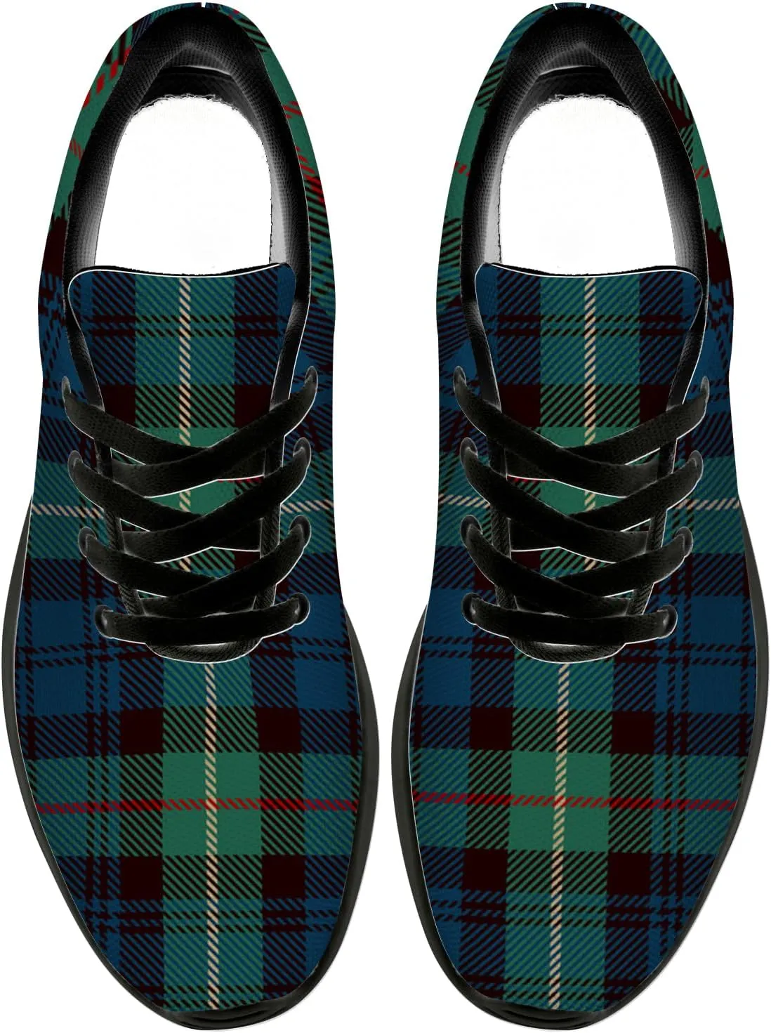 Plaid Shoes for Women Men Running Shoes Plaid Sneakers Gifts for Women Men