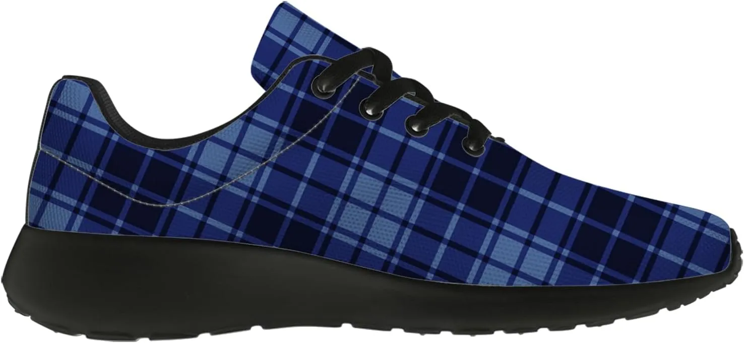 Plaid Shoes for Women Men Running Shoes Plaid Sneakers Gifts for Women Men