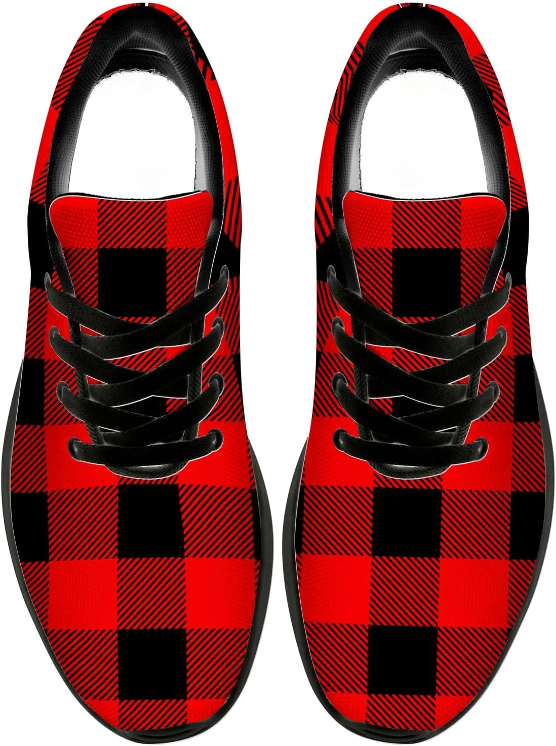 Plaid Shoes for Women Men Running Shoes Plaid Sneakers Gifts for Women Men