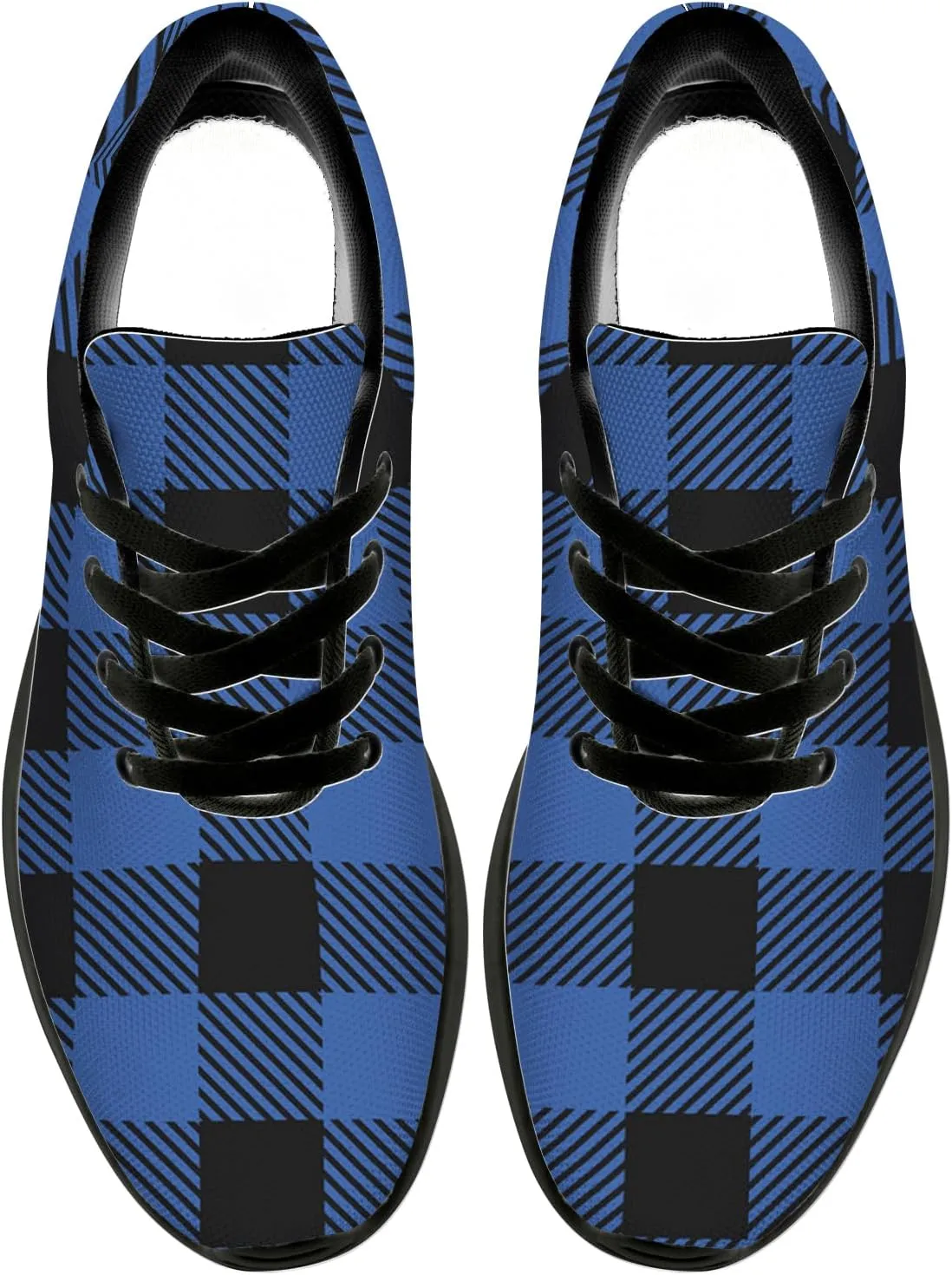 Plaid Shoes for Women Men Running Shoes Plaid Sneakers Gifts for Women Men