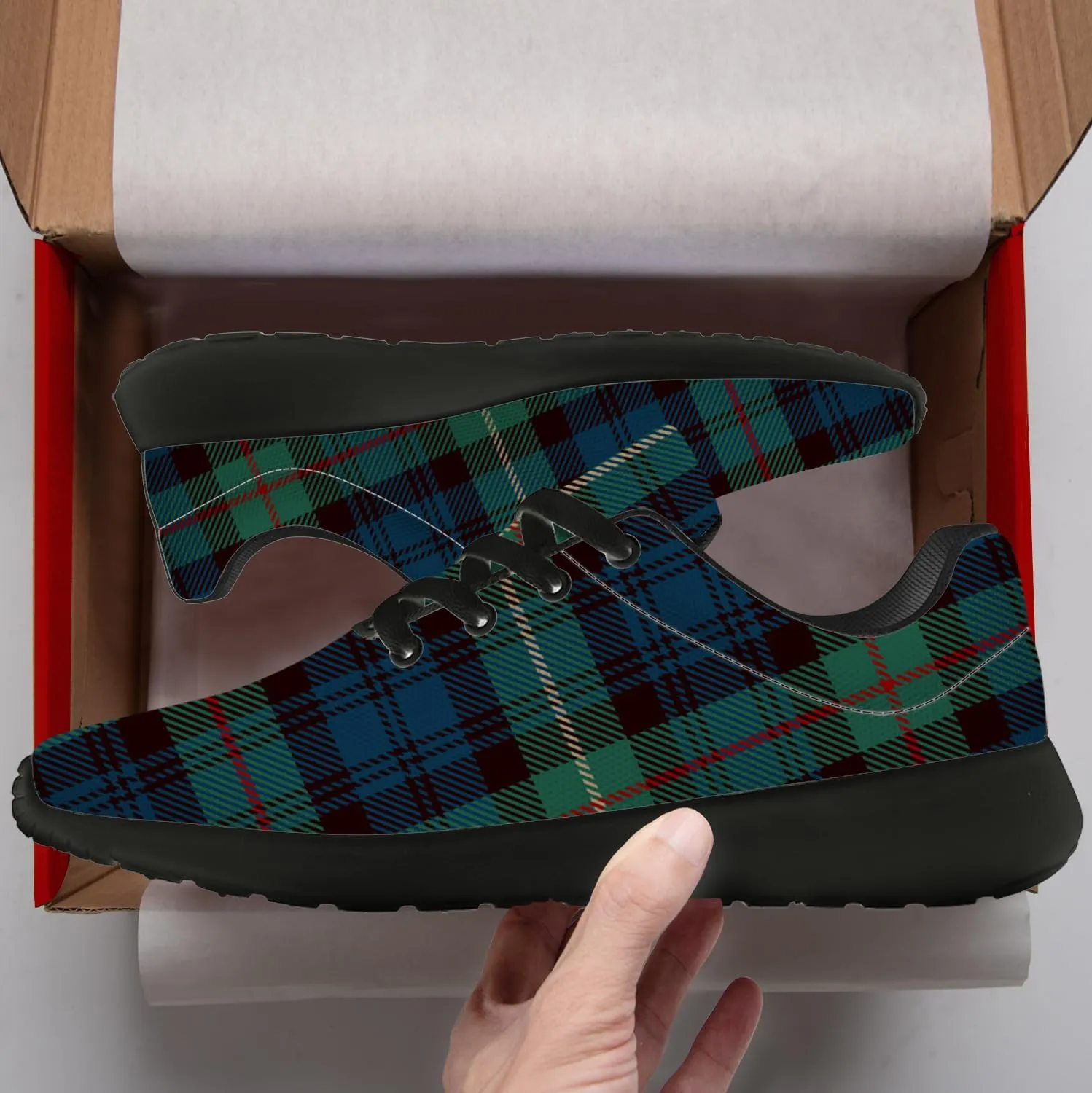Plaid Shoes for Women Men Running Shoes Plaid Sneakers Gifts for Women Men
