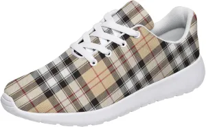 Plaid Sneakers for Women Men Running Shoes Casual Tennis Shoes Plaid Gifts for Women Men