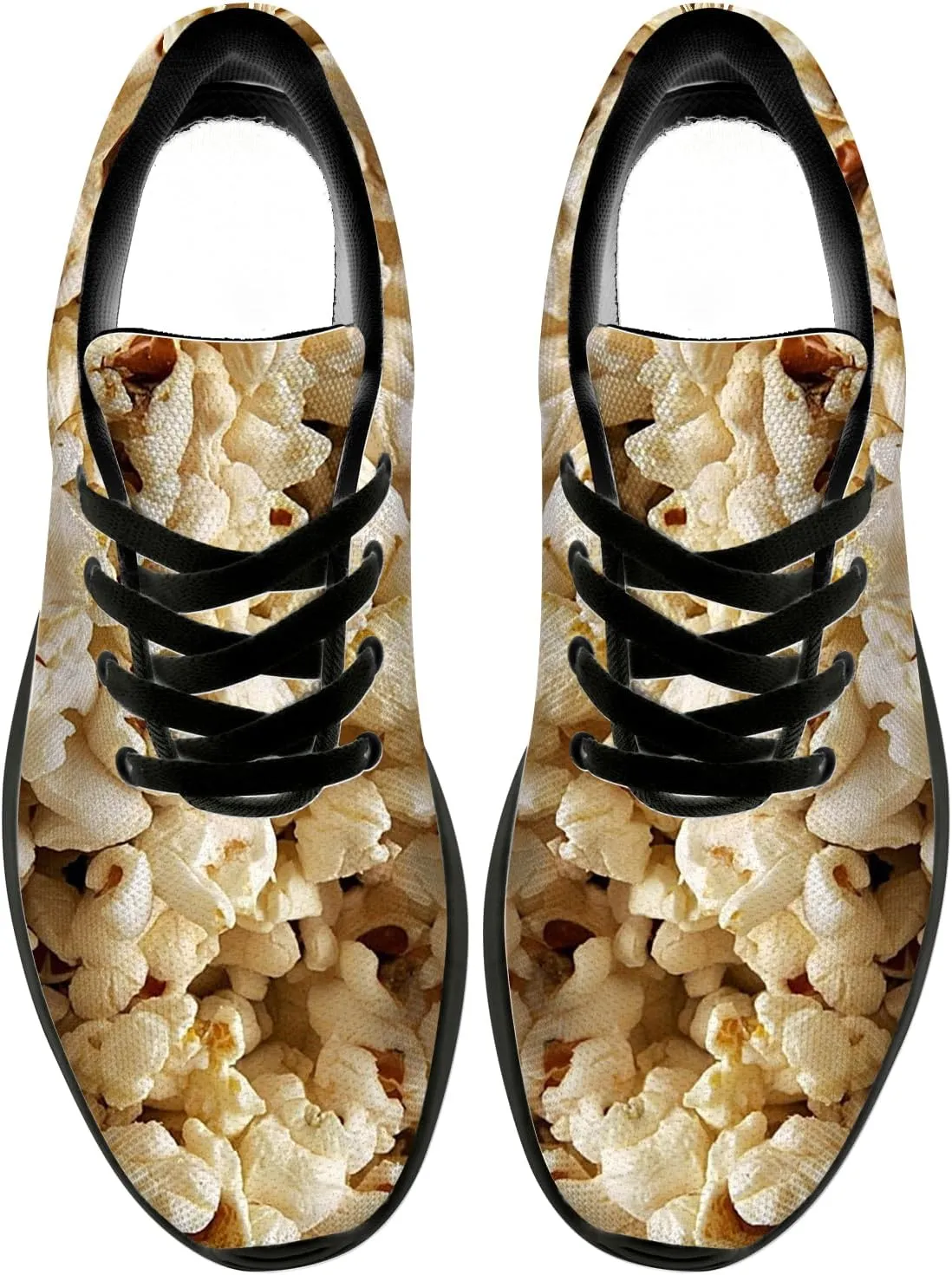 Popcorn Shoes for Women Men Running Shoes Walking Sneakers Print Tennis Shoes Gifts for Women Men
