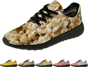 Popcorn Shoes for Women Men Running Shoes Walking Sneakers Print Tennis Shoes Gifts for Women Men
