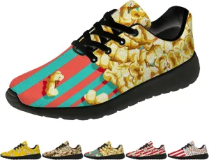 Popcorn Shoes for Women Men Running Shoes Walking Sneakers Print Tennis Shoes Gifts for Women Men