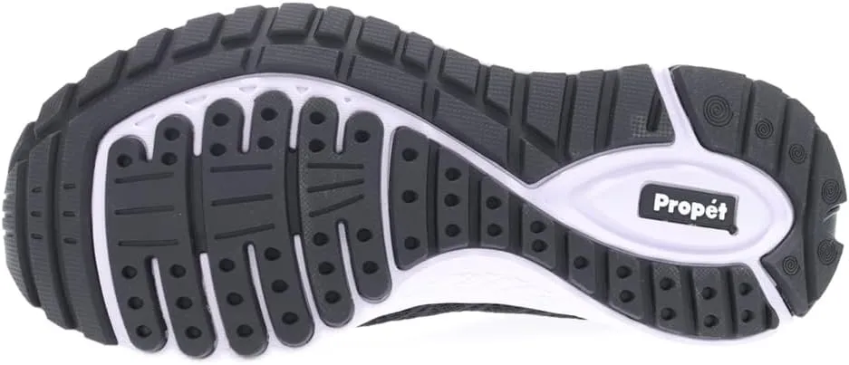 Propet Mens Tour Knit Lace Up Sneakers Shoes Casual - Black