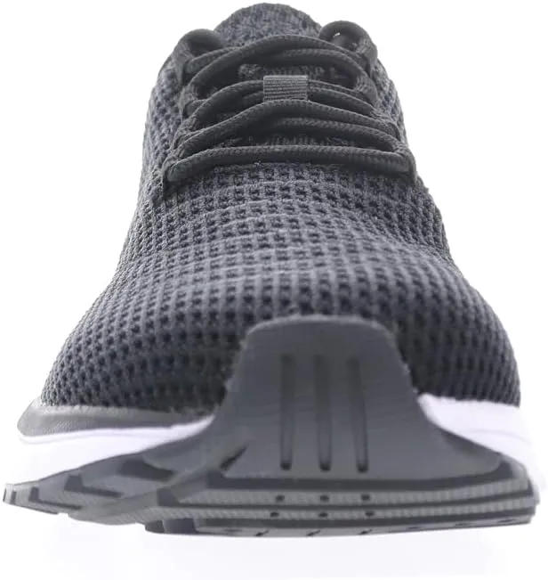 Propet Mens Tour Knit Lace Up Sneakers Shoes Casual - Black