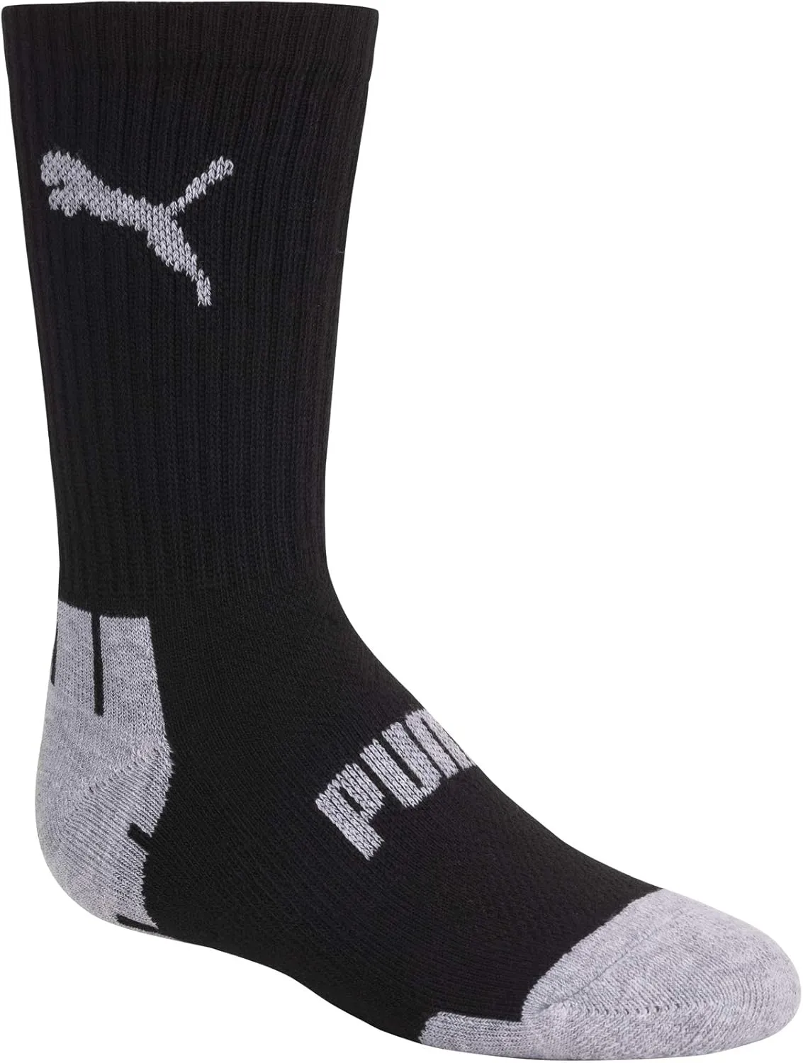 PUMA Boys' 6 Pack Crew Cut Socks