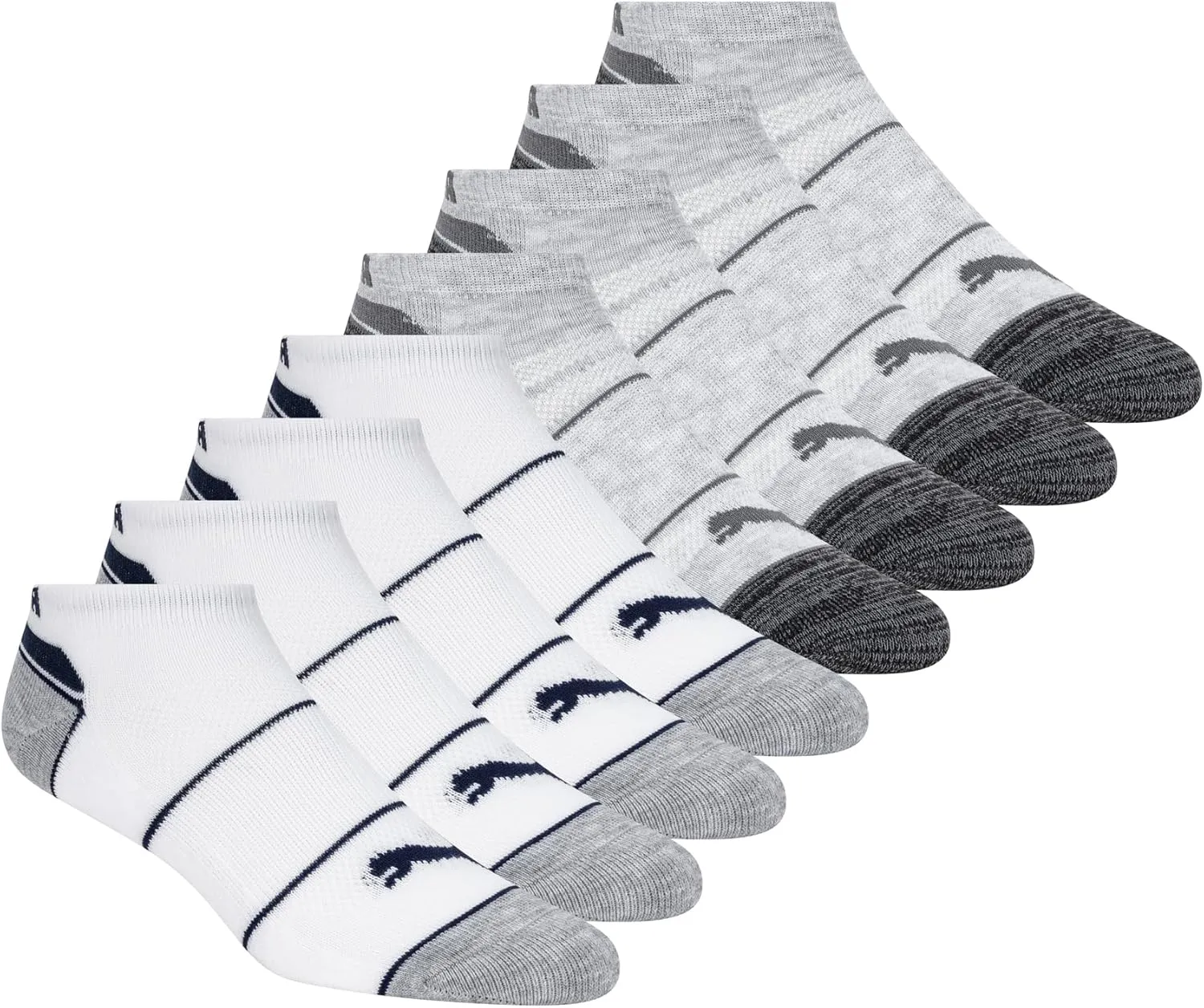 PUMA Kids' 8 Pack Low Cut Socks