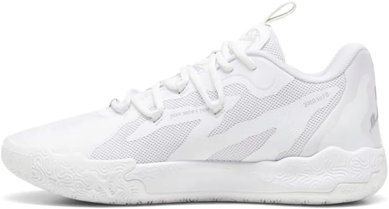 Puma Mens Mb.03 Lo Basketball Sneakers Shoes Court - White