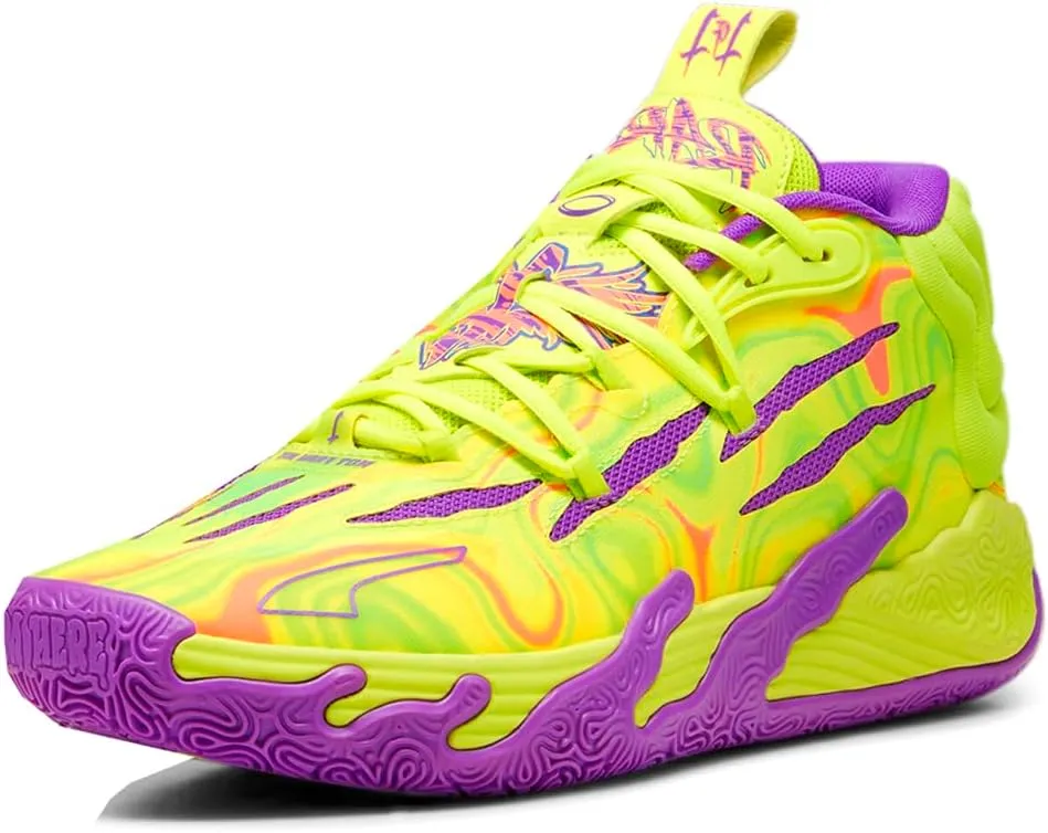 Puma Womens Mb.03 Spark Basketball Sneakers Shoes - Yellow