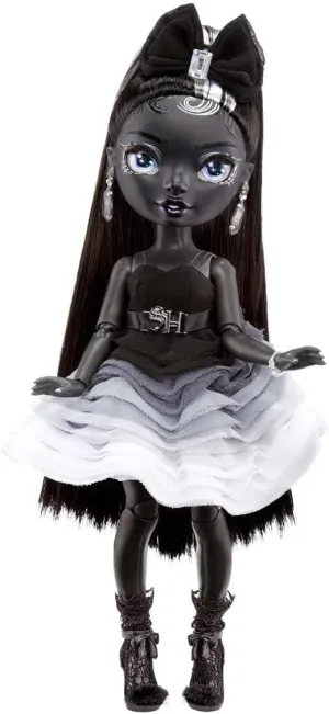 Rainbow High Shadow Series 1 Shanelle Onyx- Grayscale Fashion Doll. 2 Black Designer Outfits to Mix & Match with Accessories, Great Gift for Kids 6-12 Years Old and Collectors, Multicolor, 583554EUC