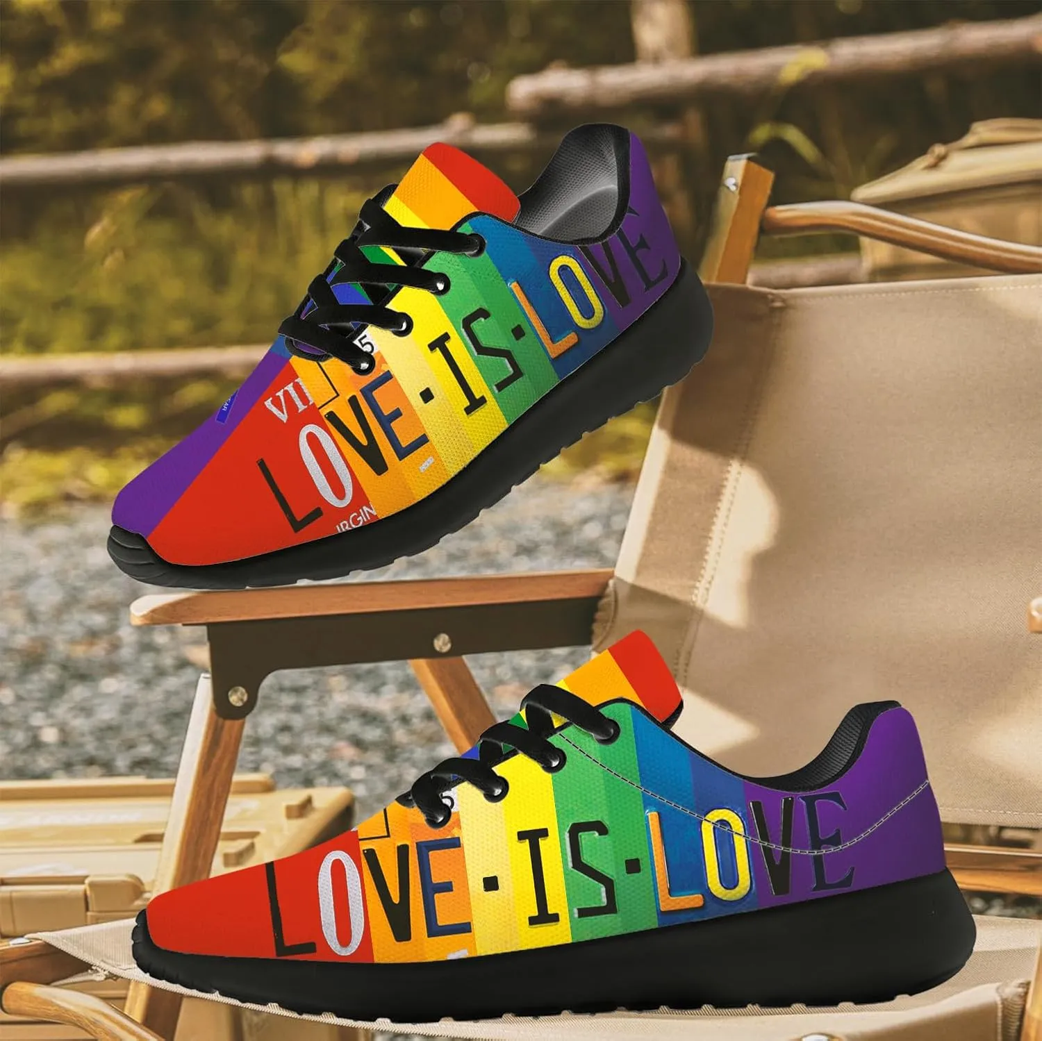 Rainbow Shoes for Women Men Running Shoes Lightweight Tennis Walking Sneakers Gifts for Him Her