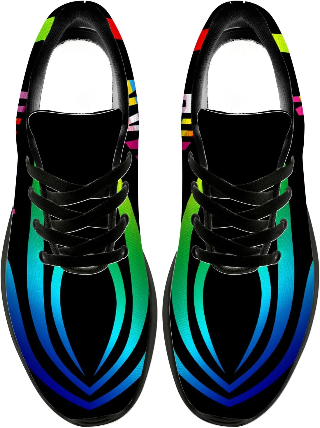 Rainbow Shoes for Women Men Running Shoes Lightweight Tennis Walking Sneakers Gifts for Him Her