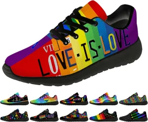Rainbow Shoes for Women Men Running Shoes Lightweight Tennis Walking Sneakers Gifts for Him Her