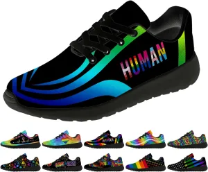 Rainbow Shoes for Women Men Running Shoes Lightweight Tennis Walking Sneakers Gifts for Him Her