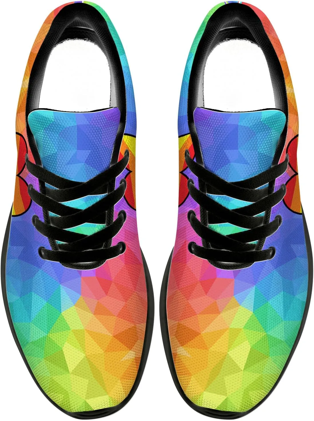 Rainbow Shoes for Women Men Running Shoes Lightweight Tennis Walking Sneakers Gifts for Him Her