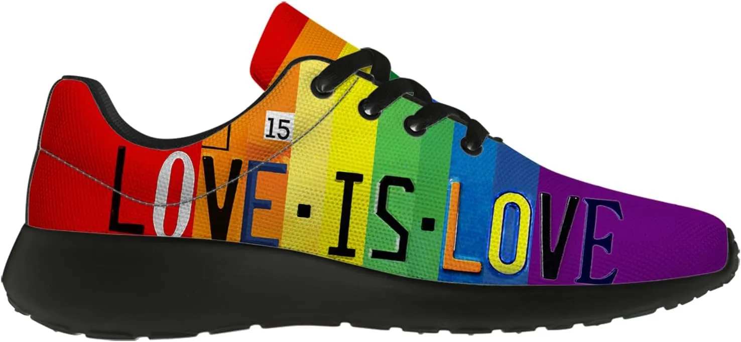 Rainbow Shoes for Women Men Running Shoes Lightweight Tennis Walking Sneakers Gifts for Him Her