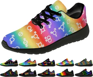 Rainbow Shoes for Women Men Running Shoes Lightweight Tennis Walking Sneakers Gifts for Him Her