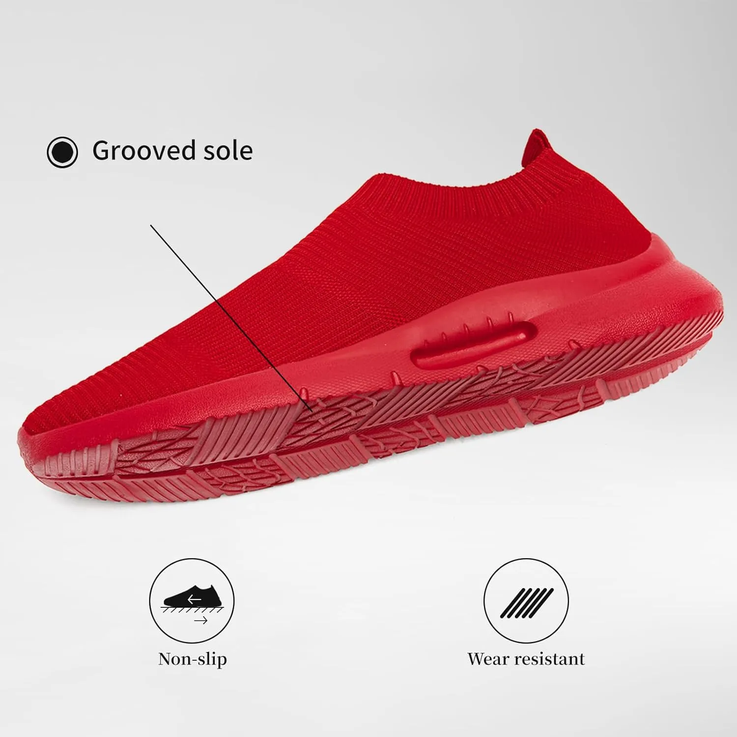 Running Shoes for Men Tennis Slip On Sneakers Breathable Fashion Mesh