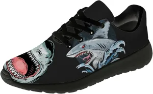 Running Shoes for Men Women Shark Shoes Blue Tennis Shoes Gifts for Women Men