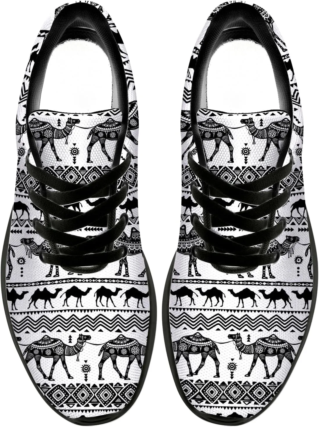 Running Shoes for Women Men Cute Camel Shoes Walking Sneakers Desert Animal Print Tennis Shoes Gifts for Women Men