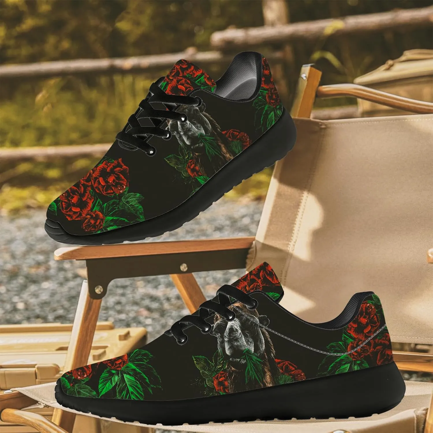 Running Shoes for Women Men Cute Camel Shoes Walking Sneakers Desert Animal Print Tennis Shoes Gifts for Women Men