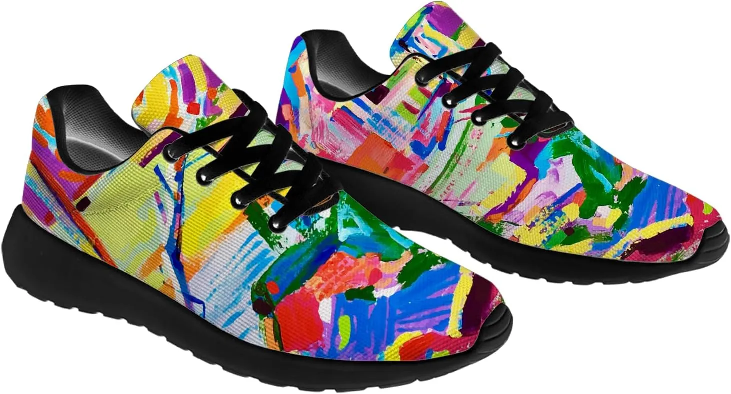 Running Shoes for Women Men Graffiti Print Shoes Tennis Sneakers Gifts for Women Men