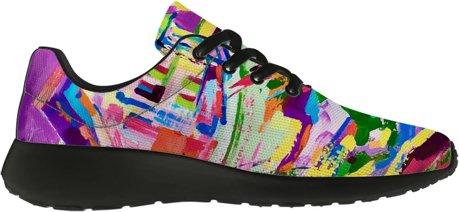 Running Shoes for Women Men Graffiti Print Shoes Tennis Sneakers Gifts for Women Men