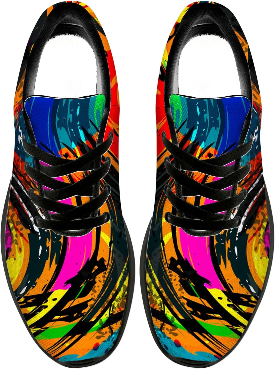 Running Shoes for Women Men Graffiti Print Shoes Tennis Sneakers Gifts for Women Men