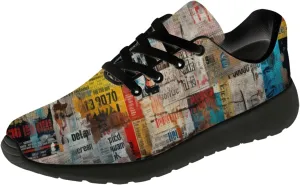 Running Shoes for Women Men Graffiti Print Shoes Tennis Sneakers Gifts for Women Men