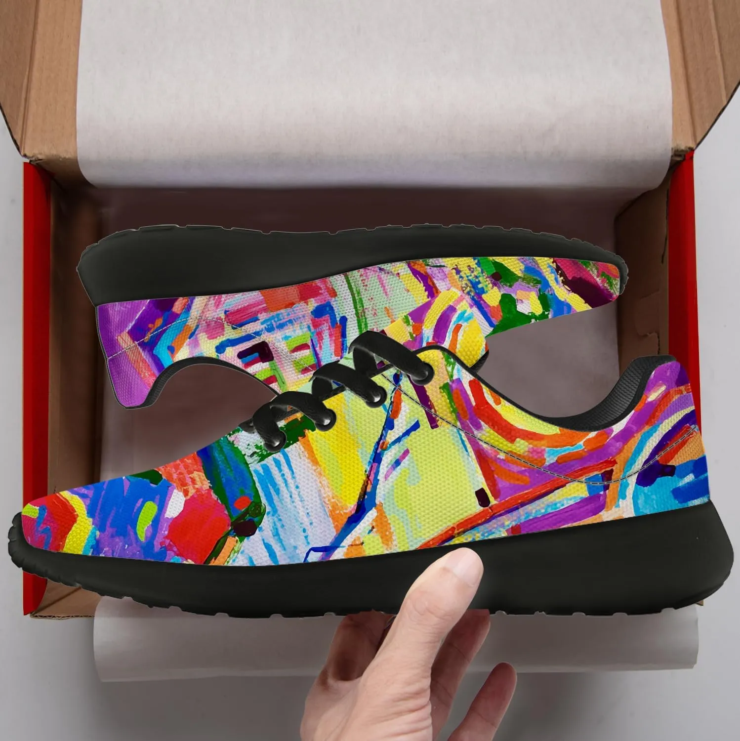 Running Shoes for Women Men Graffiti Print Shoes Tennis Sneakers Gifts for Women Men