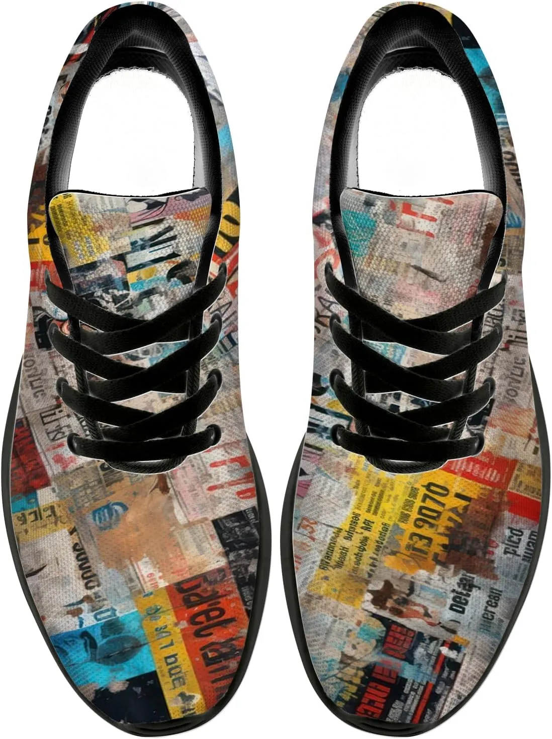 Running Shoes for Women Men Graffiti Print Shoes Tennis Sneakers Gifts for Women Men