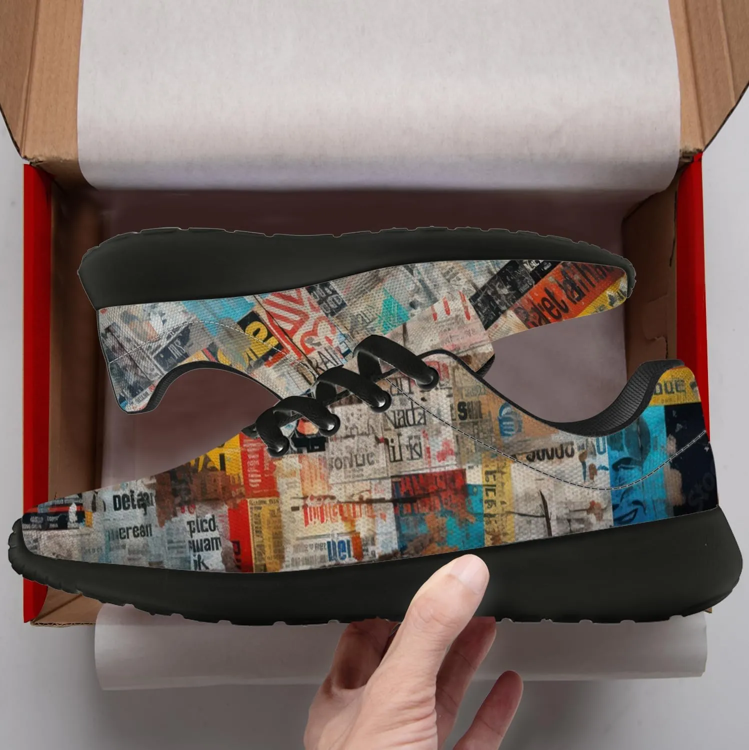Running Shoes for Women Men Graffiti Print Shoes Tennis Sneakers Gifts for Women Men