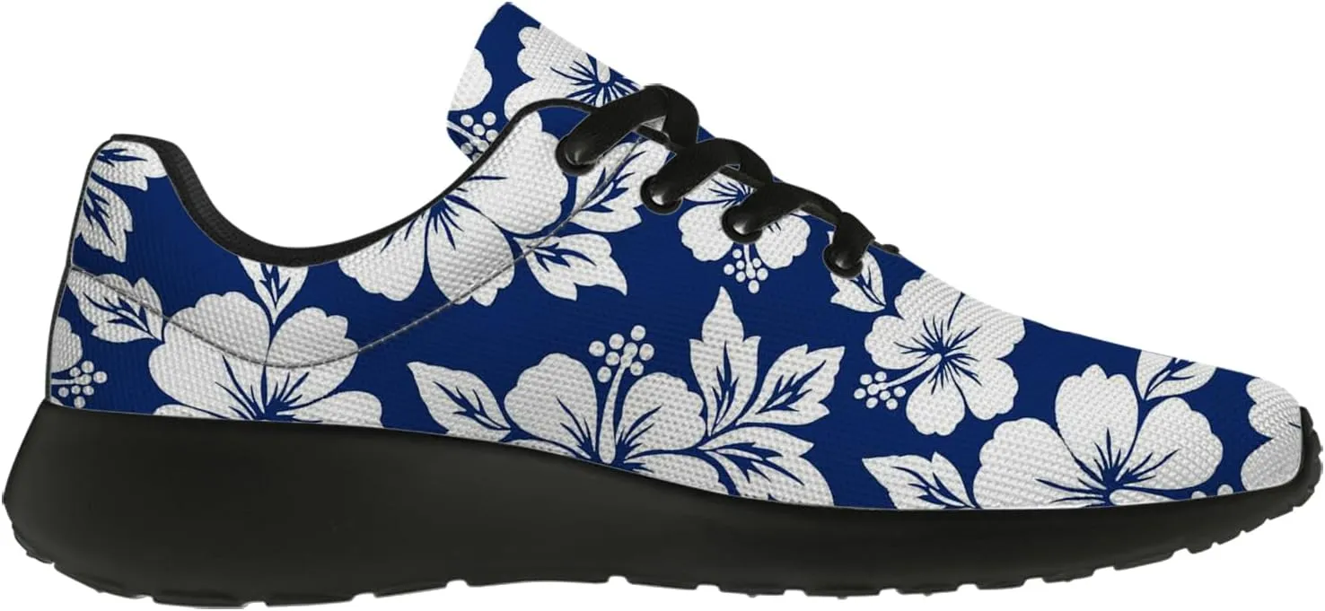 Running Shoes for Women Men Tropical Print Shoes Hawaiian Tennis Sneakers Gifts for Teens Adults