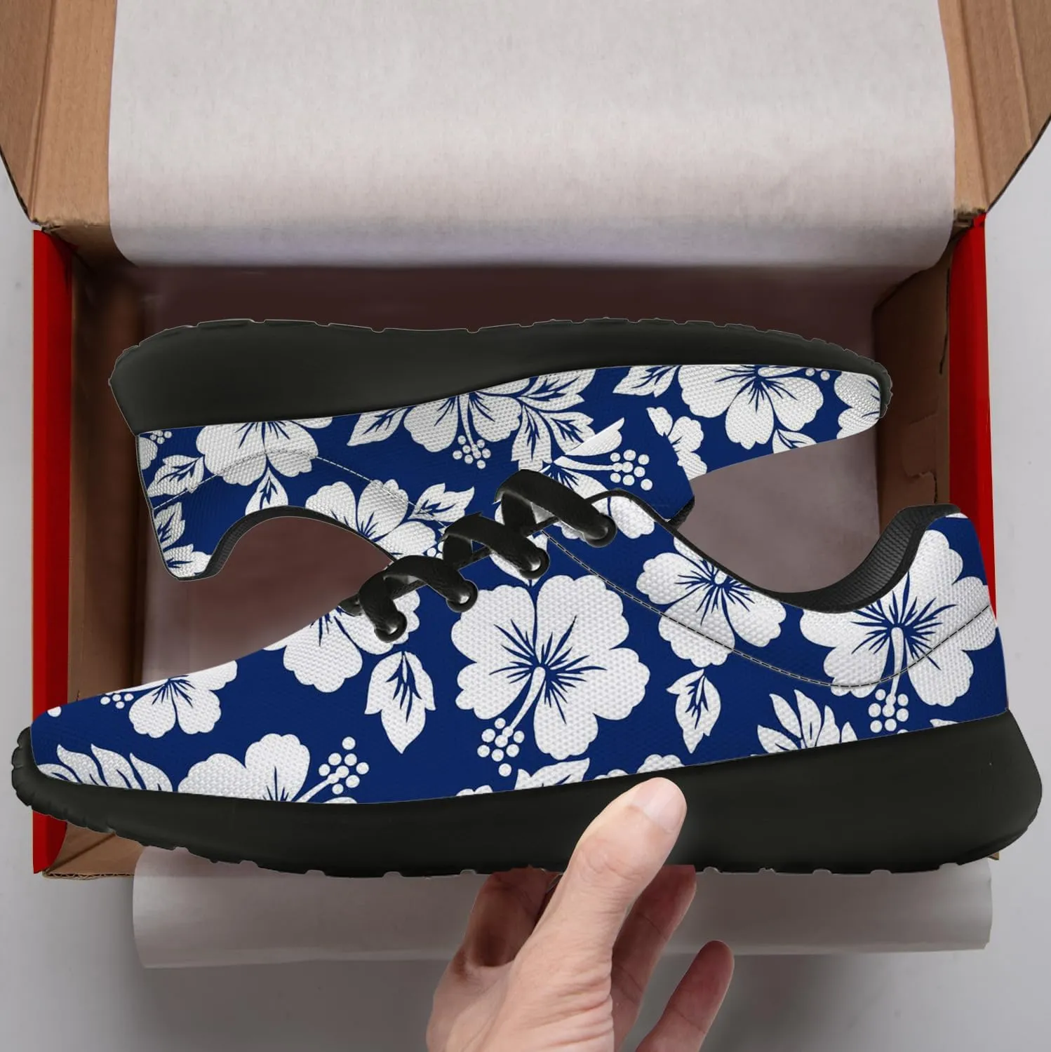 Running Shoes for Women Men Tropical Print Shoes Hawaiian Tennis Sneakers Gifts for Teens Adults