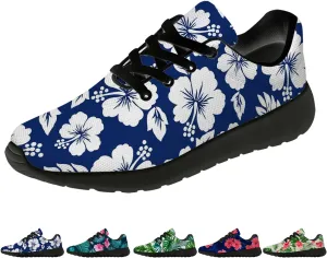 Running Shoes for Women Men Tropical Print Shoes Hawaiian Tennis Sneakers Gifts for Teens Adults