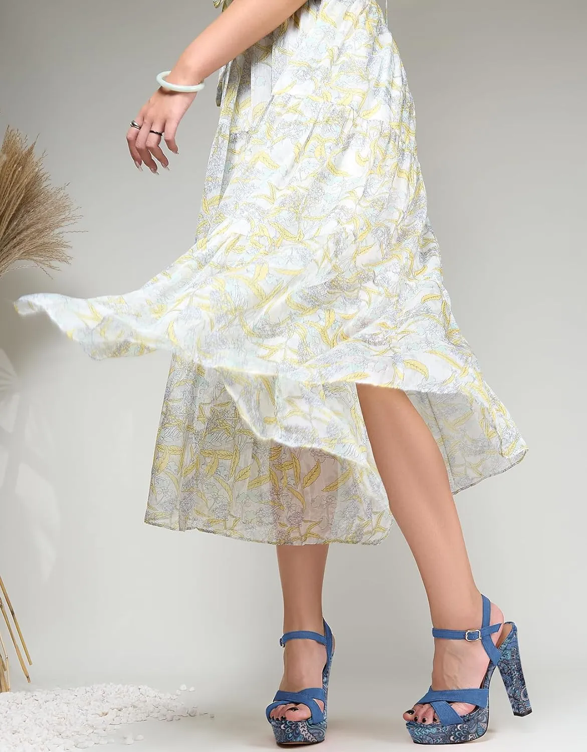 Saekcted Womens Chunky Block High Heel Open Toe Platform Ankle Strap Sandals Cross-Strap Patchwork Dress Shoes Casual Summer 5.1 Inches Heels